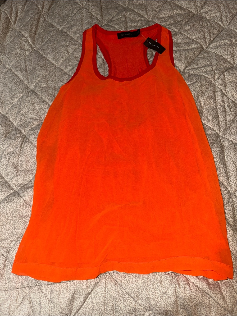The Limited Orange Racerback Tank